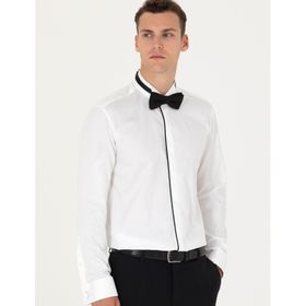 Pierre Cardin 50277130-VR013 Beyaz Smokin Erkek Gömlek