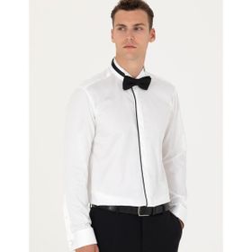 Pierre Cardin 50277130-VR013 Beyaz Smokin Erkek Gömlek