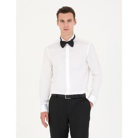 Pierre Cardin 50277143-VR013 Beyaz Smokin Erkek Gömlek