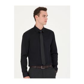 Pierre Cardin 50277146-VR046 Siyah Erkek Gömlek