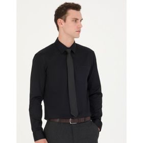 Pierre Cardin 50277146-VR046 Siyah Erkek Gömlek
