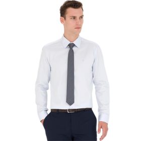 Pierre Cardin 50277147-VR003 Açık Mavi Basic Erkek Gömlek