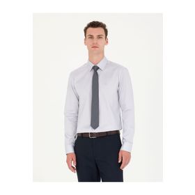 Pierre Cardin 50277147-VR024 Gri Erkek Gömlek