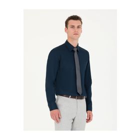 Pierre Cardin 50277147-VR033 Lacivert Erkek Gömlek