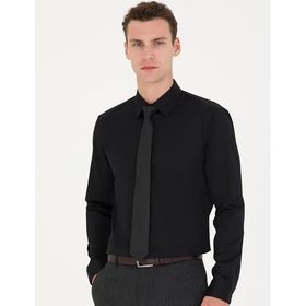 Pierre Cardin 50277147-VR046 Siyah Erkek Gömlek