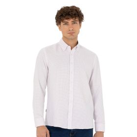 Pierre Cardin 50277450-VR014 Bordo Desenli Erkek Gömlek