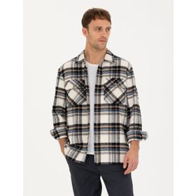 Pierre Cardin 50277735-VR033 Lacivert Desenli Erkek Gömlek