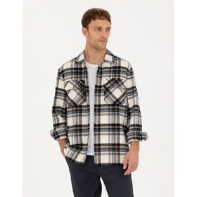 Pierre Cardin 50277735-VR033 Lacivert Desenli Erkek Gömlek