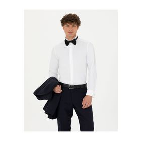 Pierre Cardin 50277752-VR013 Beyaz Smokin Erkek Gömlek