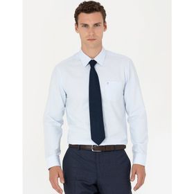 Pierre Cardin 50277763-VR003 Açık Mavi Basic Erkek Gömlek