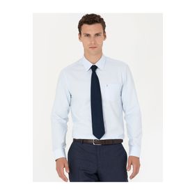 Pierre Cardin 50277763-VR003 Açık Mavi Basic Erkek Gömlek