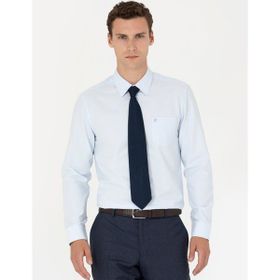 Pierre Cardin 50277763-VR003 Açık Mavi Basic Erkek Gömlek