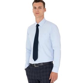 Pierre Cardin 50277764-VR003 Açık Mavi Basic Erkek Gömlek