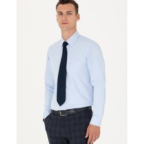 Pierre Cardin 50277764-VR003 Açık Mavi Basic Erkek Gömlek