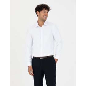 Pierre Cardin 50277784-VR013 Beyaz Desenli Erkek Gömlek