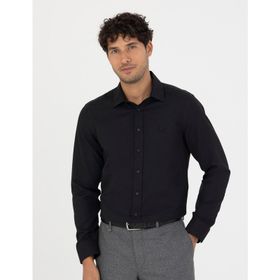 Pierre Cardin 50277784-VR046 Siyah Desenli Erkek Gömlek