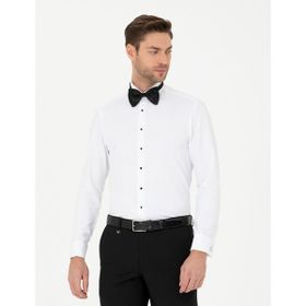 Pierre Cardin 50277812-VR013 Beyaz Smokin Erkek Gömlek