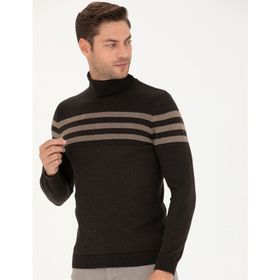 Pierre Cardin 50278029-VR158 Kahverengi Erkek Kazak