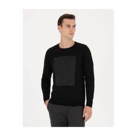 Pierre Cardin 50278080-VR046 Siyah Erkek Kazak
