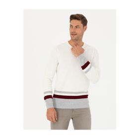 Pierre Cardin 50278086-VR019 Ekru Erkek Kazak