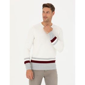 Pierre Cardin 50278086-VR019 Ekru Erkek Kazak