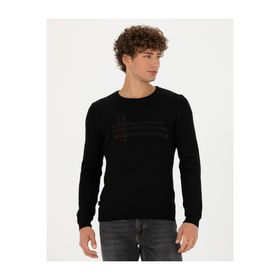 Pierre Cardin 50278091-VR046 Siyah Erkek Kazak