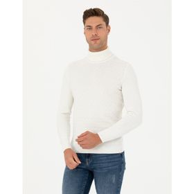 Pierre Cardin 50278094-VR019 Ekru Erkek Kazak
