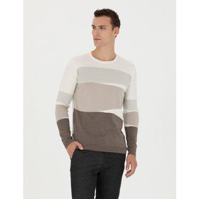 Pierre Cardin 50278105-VR019 Ekru Erkek Kazak