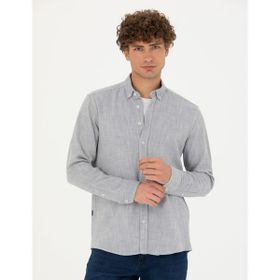 Pierre Cardin 50278180-VR036 Mavi Desenli Erkek Gömlek