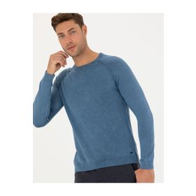 Pierre Cardin 50278902-VR032 Koyu Mavi Erkek Kazak
