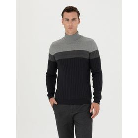 Pierre Cardin 50279430-VR081 Antrasit Melanj Erkek Kazak