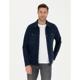 Pierre Cardin 50280182-VR033 Lacivert Erkek Gömlek
