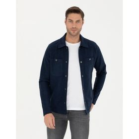 Pierre Cardin 50280182-VR033 Lacivert Erkek Gömlek