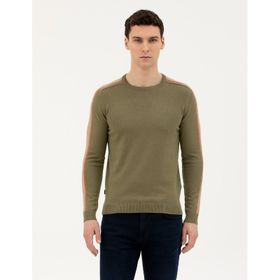 Pierre Cardin 50281821-VR027 Haki Erkek Kazak