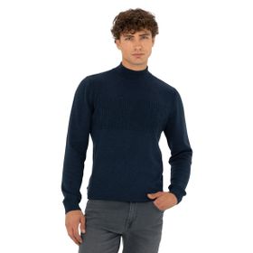 Pierre Cardin 50281846-VR120 Lacivert Melanj Erkek Kazak