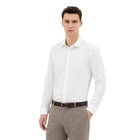 Pierre Cardin 50282961-VR013 Beyaz Desenli Erkek Gömlek