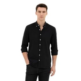 Pierre Cardin 50283343-VR046 Siyah Desenli Erkek Gömlek