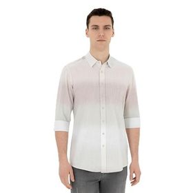 Pierre Cardin 50283490-VR016 Çağla Desenli Erkek Gömlek