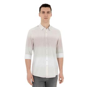 Pierre Cardin 50283490-VR016 Çağla Desenli Erkek Gömlek