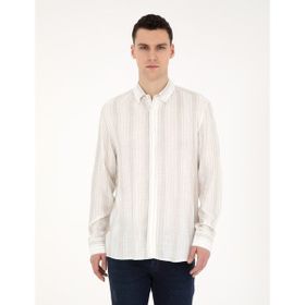 Pierre Cardin 50283522-VR016 Yeşil Erkek Gömlek