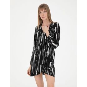 Pierre Cardin 50283665-VR046 Siyah Cupro Kadın Elbise