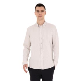 Pierre Cardin 50284109-VR011 Bej Desenli Erkek Gömlek