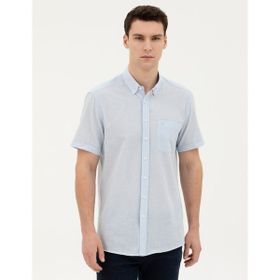 Pierre Cardin 50284267-VR095 Buz Mavisi Erkek Gömlek