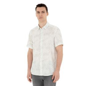 Pierre Cardin 50284278-VR016 Çağla Kısa Kollu Erkek Gömlek