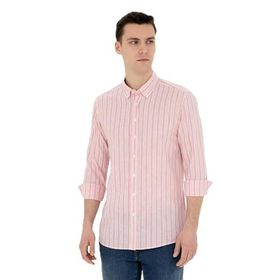 Pierre Cardin 50284400-VR186 Mercan Desenli Erkek Gömlek