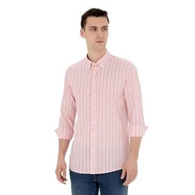 Pierre Cardin 50284400-VR186 Mercan Desenli Erkek Gömlek