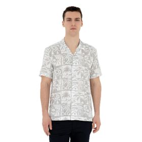 Pierre Cardin 50284410-VR024 Gri Kısa Kollu Erkek Gömlek