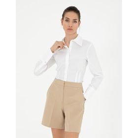 Pierre Cardin 50284562-VR013 Beyaz Desenli Kadın Gömlek