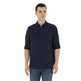 Pierre Cardin 50284592-VR033 Lacivert Desenli Erkek Gömlek