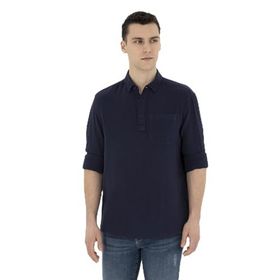 Pierre Cardin 50284592-VR033 Lacivert Desenli Erkek Gömlek
